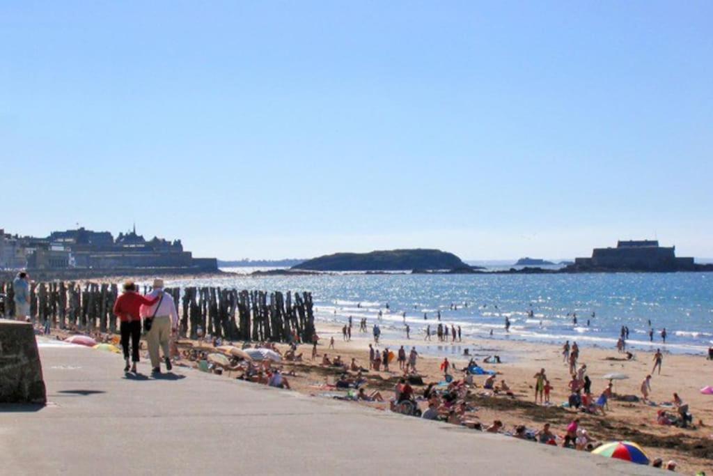 St Malo Maison Avec Jardin Proche Gare Plage Intramuros Chien Admis Parking Gratuit سان مالو المظهر الخارجي الصورة